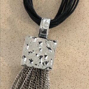 Victoria Leland Designs Elegant Black and Silver Necklace